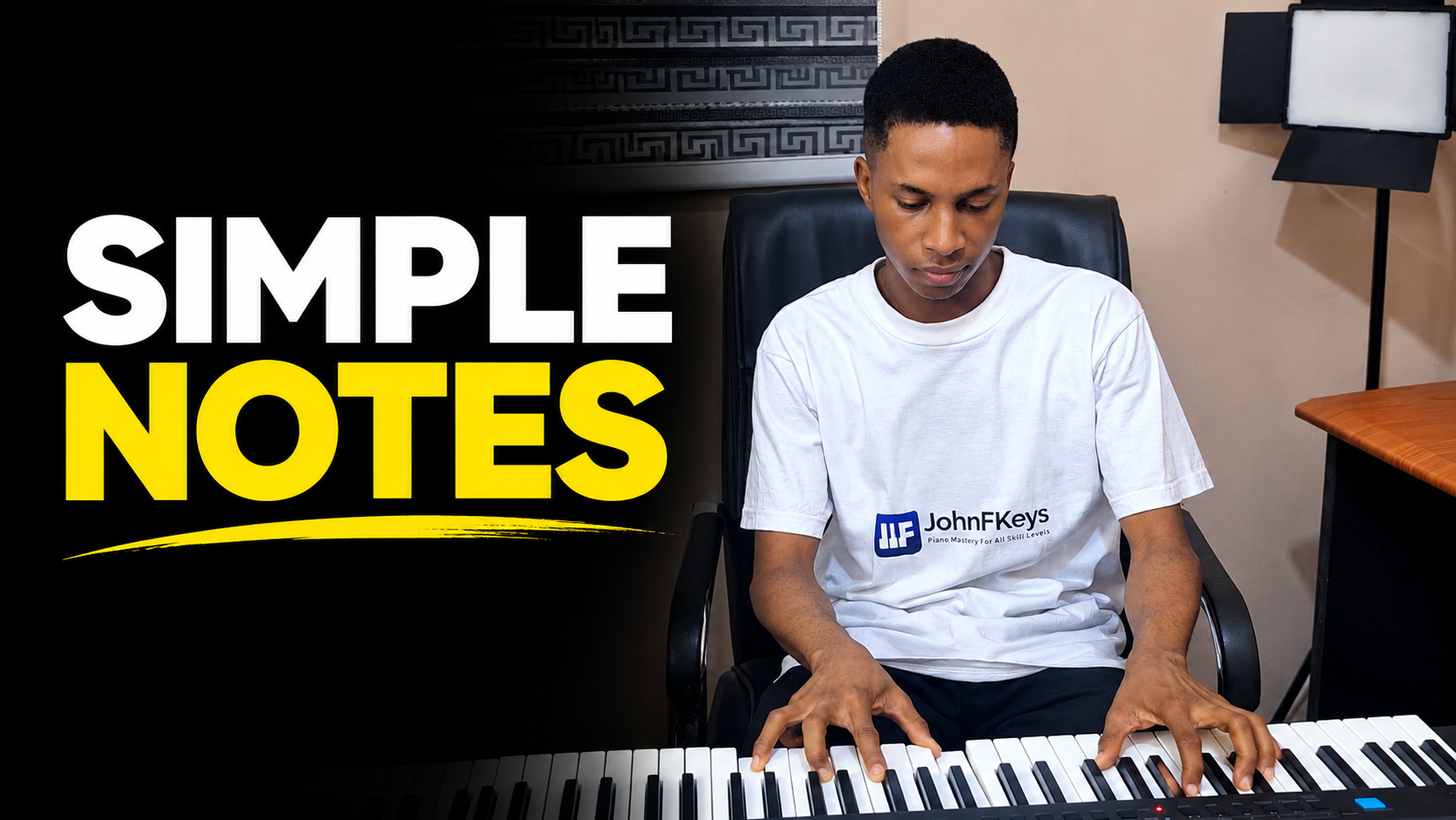 INTRODUCTION TO THE PIANO: PLAYING SIMPLE NOTES